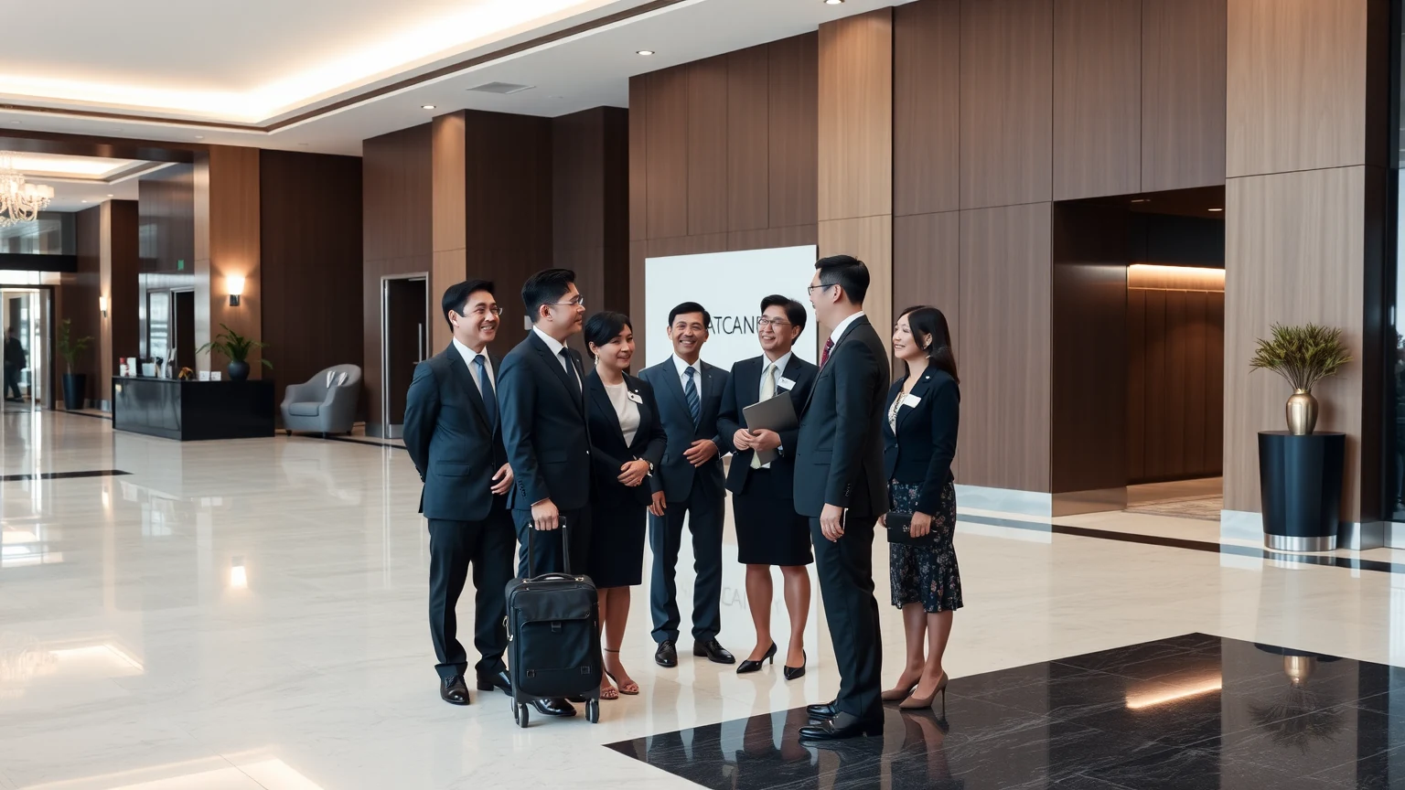 Korean business delegation meeting local venue partners in Los Angeles